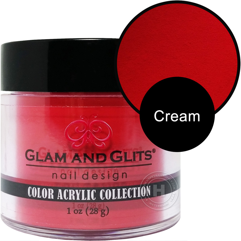Glam and Glits - Color Acrylic Powder - Ruby 1oz CA300