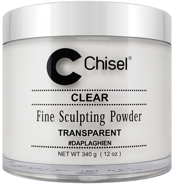 Chisel Acrylic Fine Sculpting Powder - Clear (Transparent) 12oz