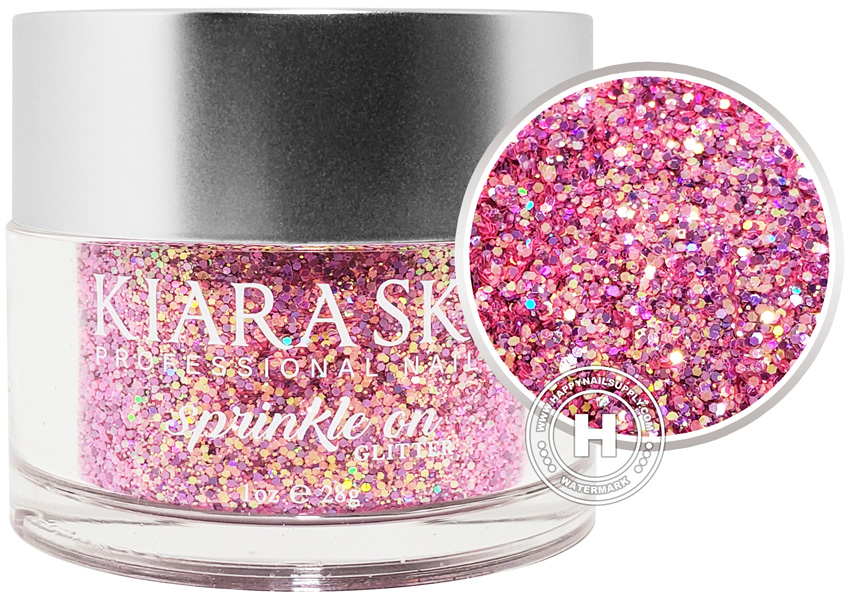 Kiara Sky Sprinkle On Glitter - Pink Confetti 1oz