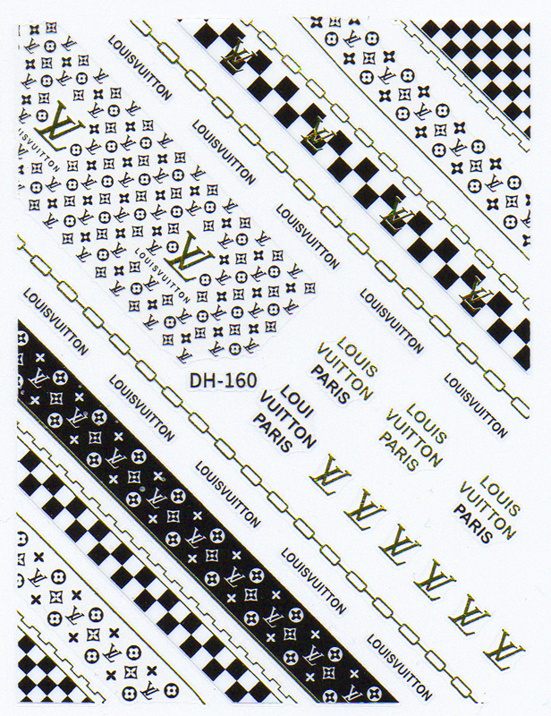 ATL- Supreme + Louis Vuitton Nail Art Stickers