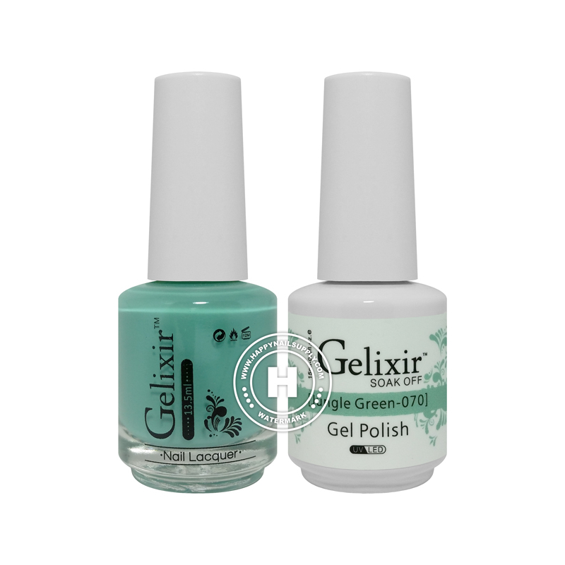 Gelixir Soak Off Gel Polish - Jungle Green 0.5oz 2/Pack